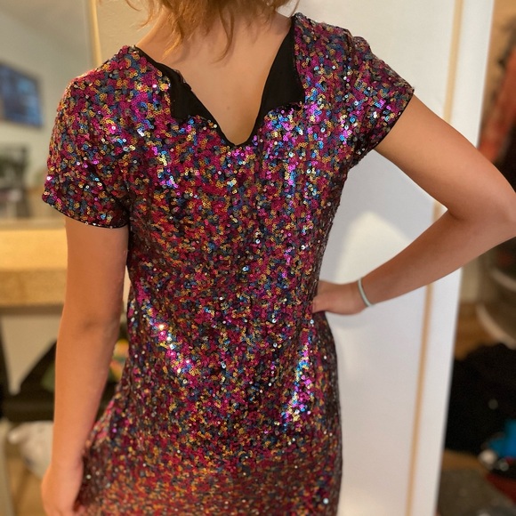Girls multi color sequins dress! Size 10/12 - Picture 5 of 5